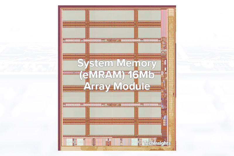 一个16Mb的eMRAM阵列模块，采用TSMC 22ULL工艺，采用Ambiq™Apollo4 Blue MCU芯片