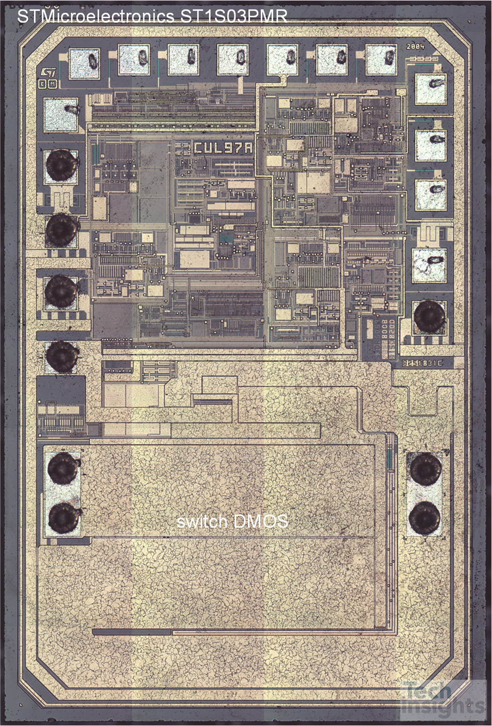 STMicroelectronics ST1S03 BCD6工艺模具照片