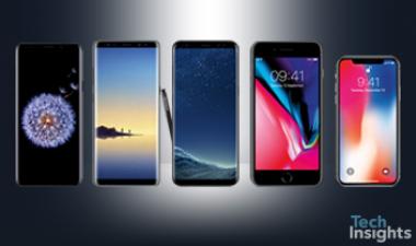 Cost Comparison – Samsung Galaxy S9+, Samsung Galaxy Note 8, Samsung Galaxy 8+, Apple iPhone 8+, Apple iPhone X