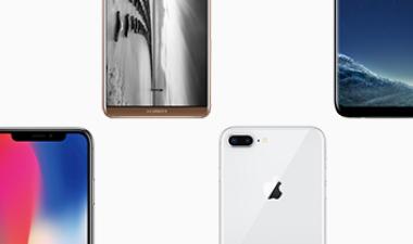 成本比较,苹果iPhone X,苹果iPhone 8,华为的伴侣10,三星Galaxy S8